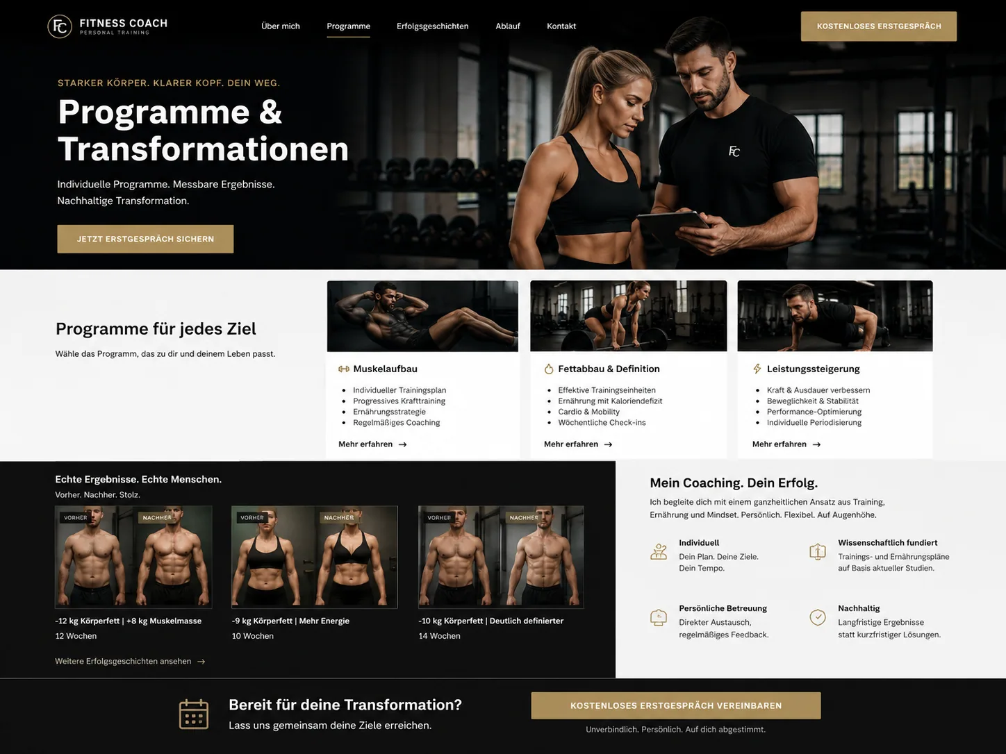 Fitness Coach Demo Vorschau