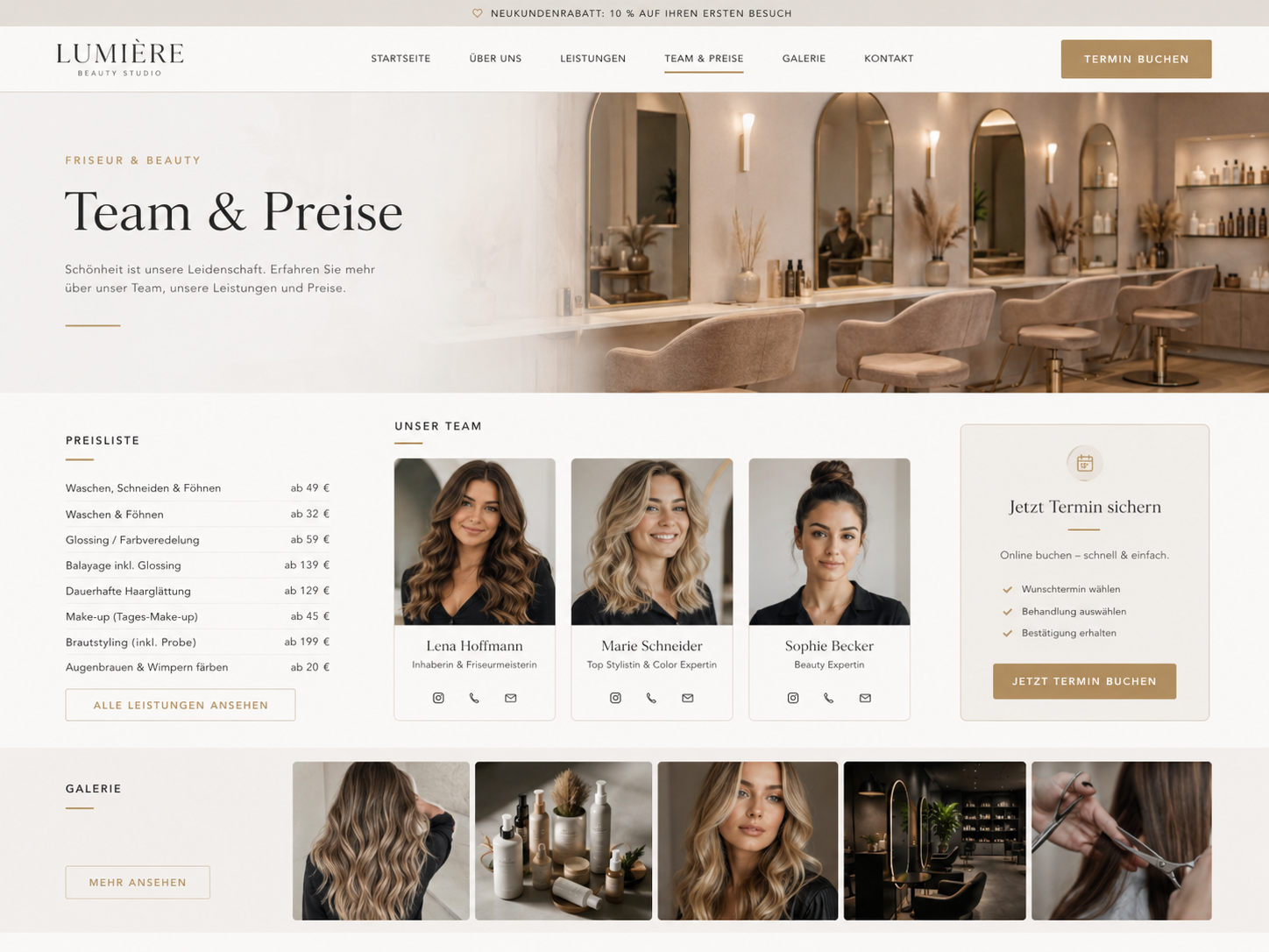 Friseur & Beauty Demo Vorschau